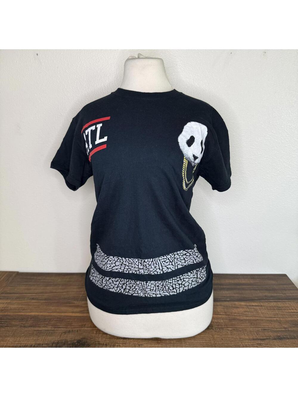 Popular Poison ATL Panda Graphic T-Shirt Small